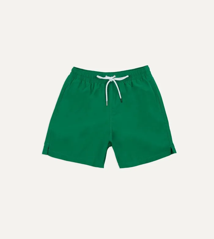 Drake039s Green Nylon Drawstring Swim Shorts 8211 Clothing