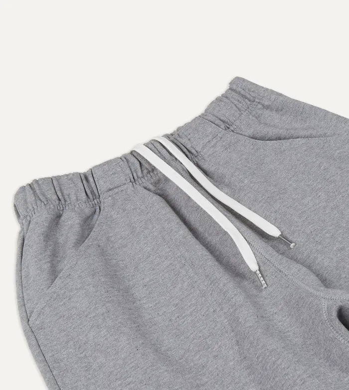Drake039s Grey Melange Cotton Jogging Bottoms 8211 Clothing