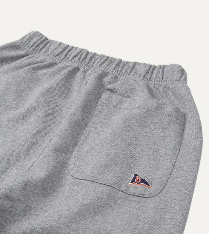 Drake039s Grey Melange Cotton Jogging Bottoms 8211 Clothing