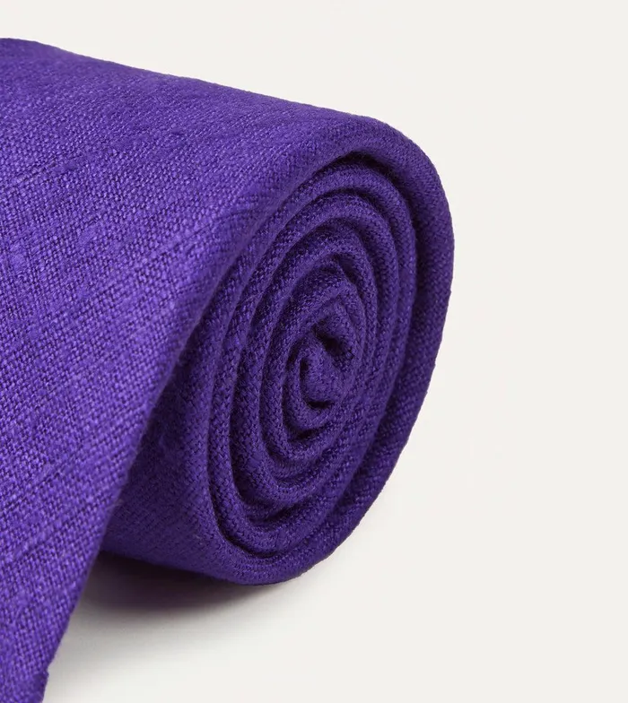 Drake039s Purple Tussah Hand Rolled Silk Tie 8211 Ties