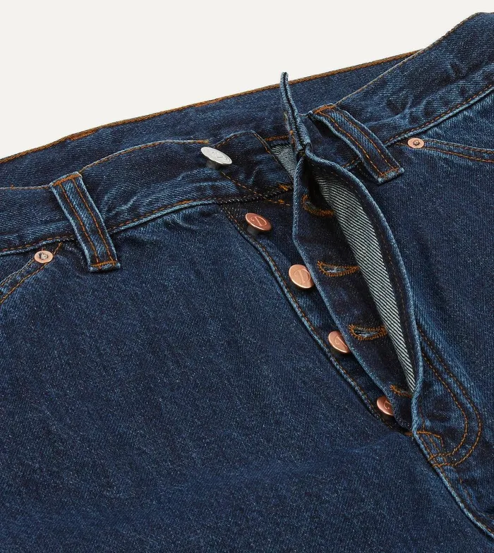 Drake039s Stone Wash 13oz Denim FivePocket Jeans 8211 Clothing