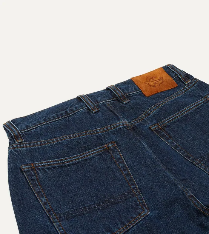 Drake039s Stone Wash 13oz Denim FivePocket Jeans 8211 Clothing