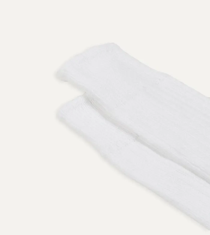 Drake039s White Cotton Sports Socks 8211 Accessories