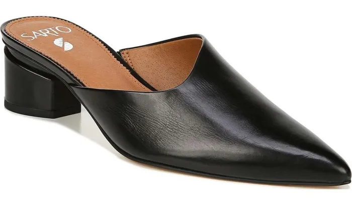 Dress Mules Women Franco Sarto Sarto Visa Mule Black Leather