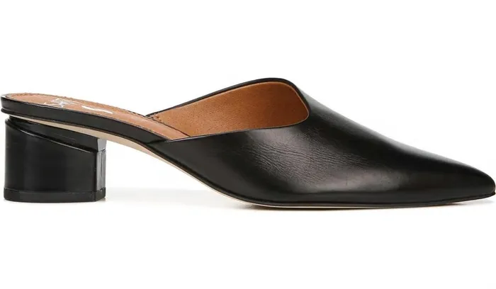 Dress Mules Women Franco Sarto Sarto Visa Mule Black Leather