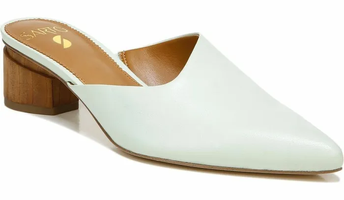 Dress Mules Women Franco Sarto Sarto Visa Mule Cool Mint Leather