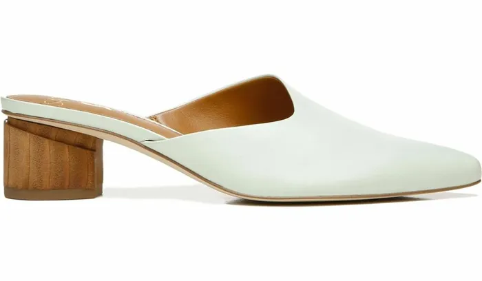Dress Mules Women Franco Sarto Sarto Visa Mule Cool Mint Leather