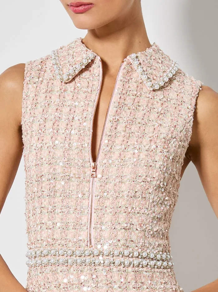 Dresses Women Alice Olivia Ellis Mini Dress Pearl Blush