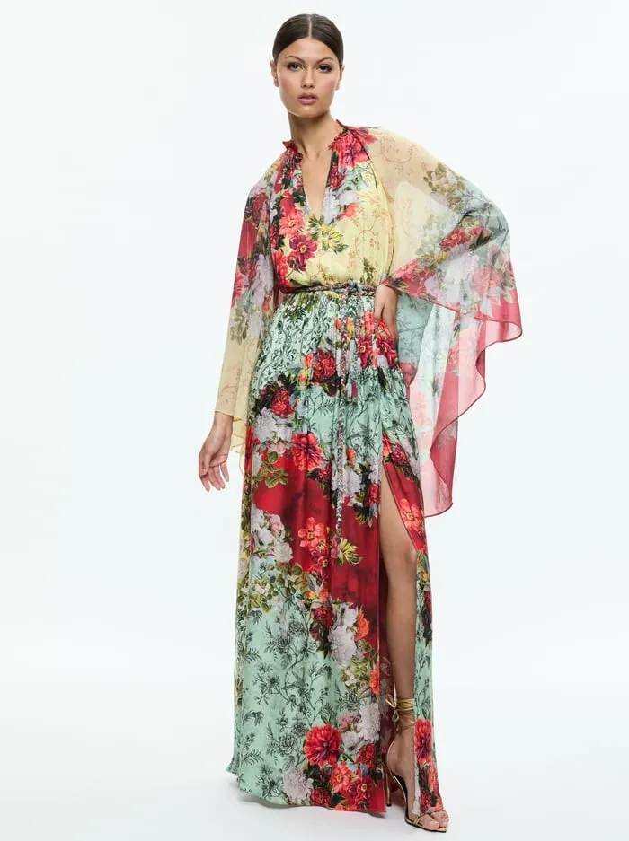 Dresses Women Alice Olivia Malinda Maxi Dress With Slit Oakley
