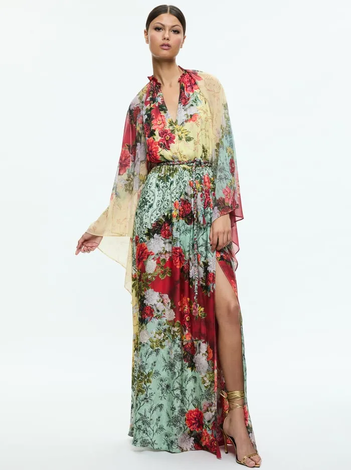 Dresses Women Alice Olivia Malinda Maxi Dress With Slit Oakley