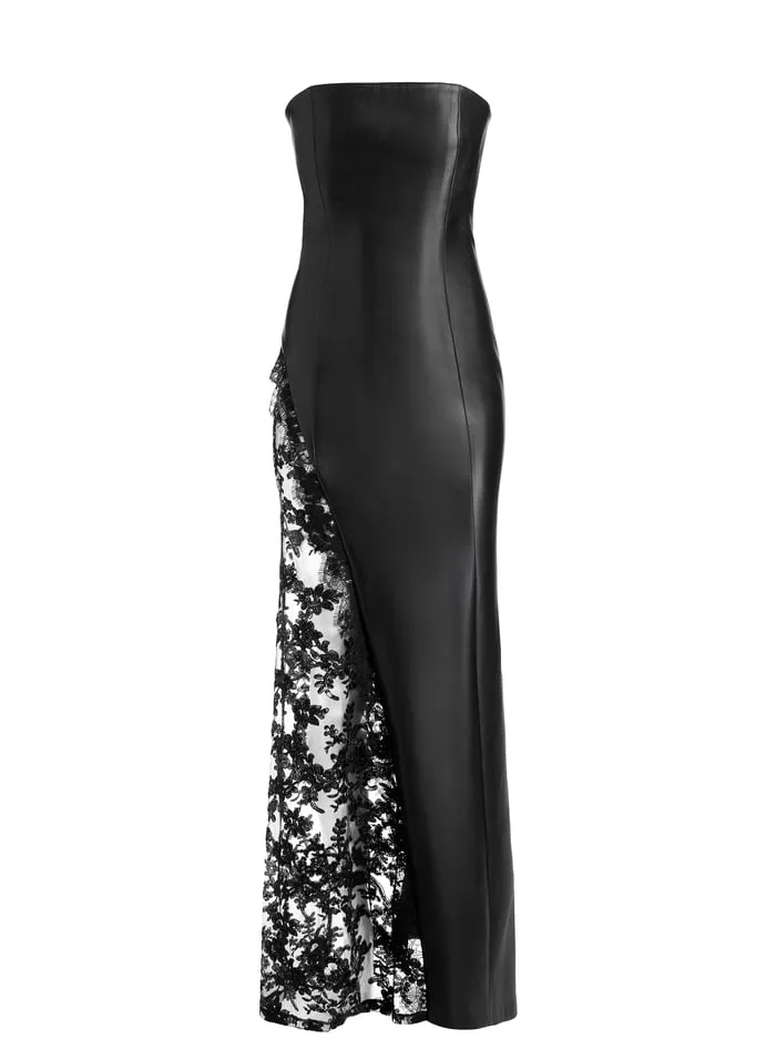 Dresses Women Alice Olivia Retha Vegan Gown Black