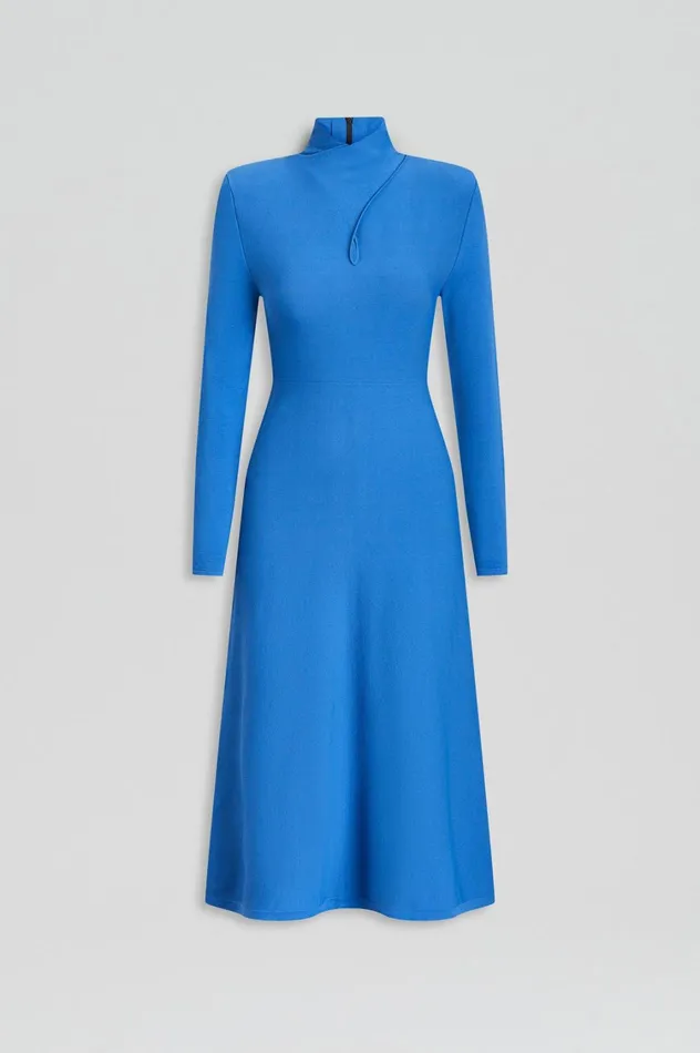 Dresses Women Scanlan Theodore CREPE KNIT TURBAN TWIST DRESS Prussianblue Dresses Women Scanlan Theodore CREPE KNIT TURBAN TWIST DRESS Prussianblue