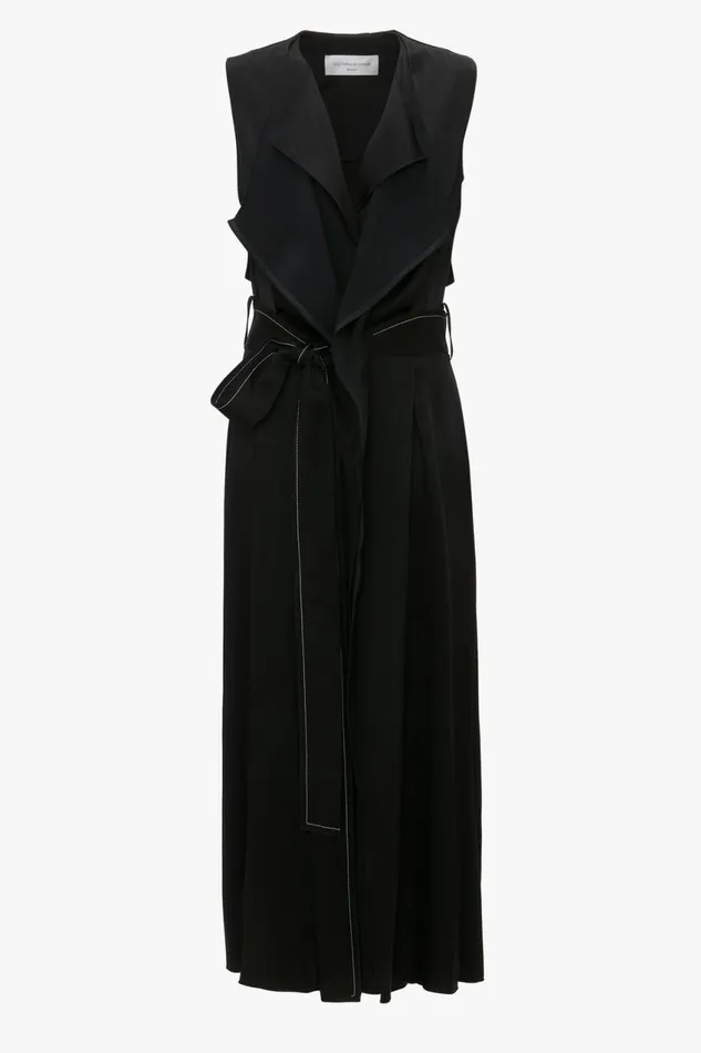 Dresses Women Victoria Beckham Trench Dress In Black