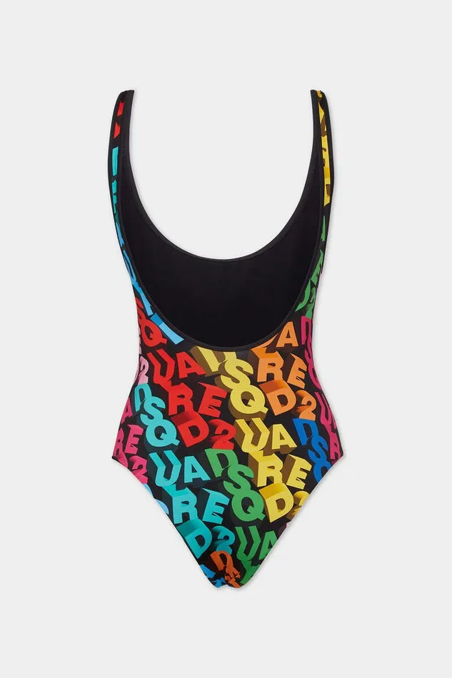 Dsquared2 Beachwear Allover Logo OnePiece Fantasy 8211 Women