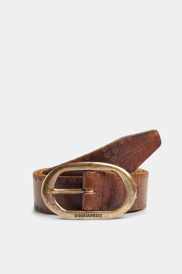 Dsquared2 Belts Vintage Buckle Belt Cognac 8211 Men