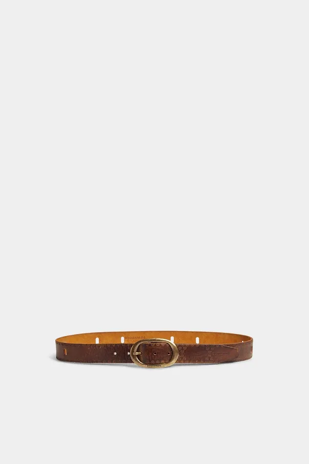 Dsquared2 Belts Vintage Buckle Belt Cognac 8211 Men