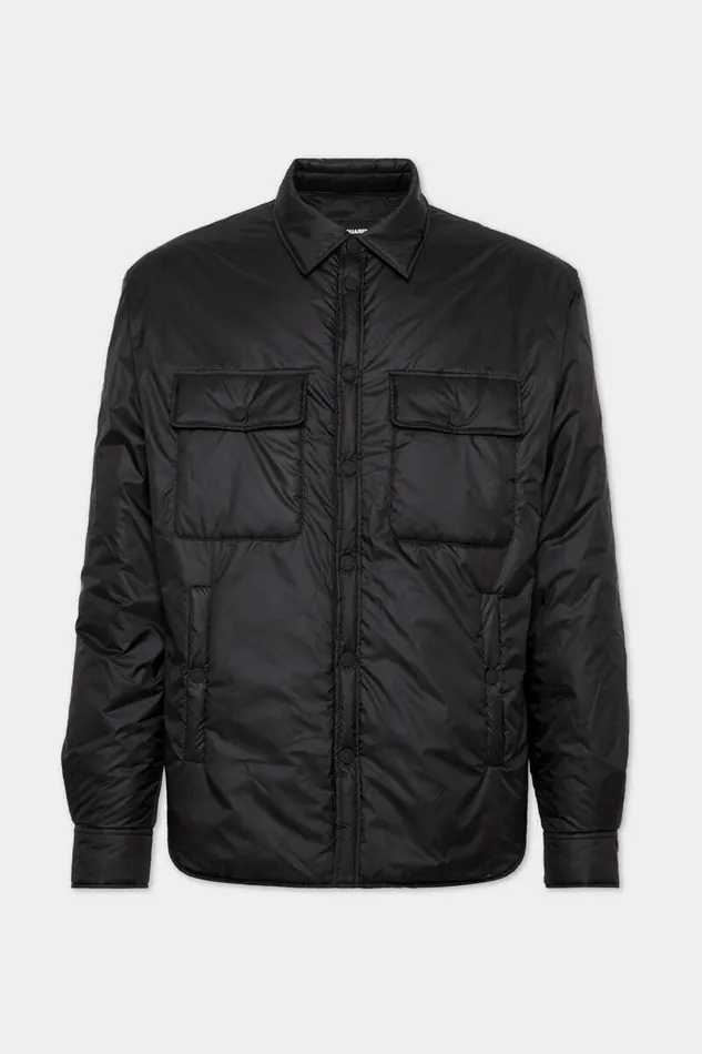 Dsquared2 Coats and Outerwear Military Light Puffer Shirt Black 8211 Men