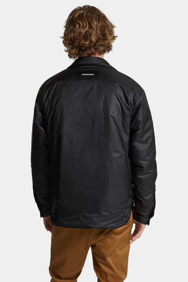 Dsquared2 Coats and Outerwear Military Light Puffer Shirt Black 8211 Men