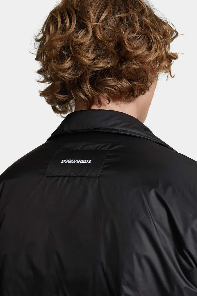 Dsquared2 Coats and Outerwear Military Light Puffer Shirt Black 8211 Men