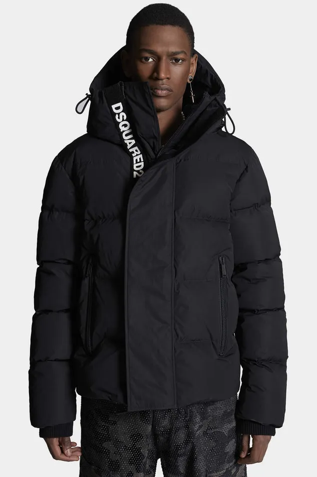Dsquared2 Coats and Outerwear Road Bomber Puffer Jacket Black 8211 Men