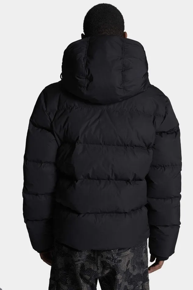 Dsquared2 Coats and Outerwear Road Bomber Puffer Jacket Black 8211 Men