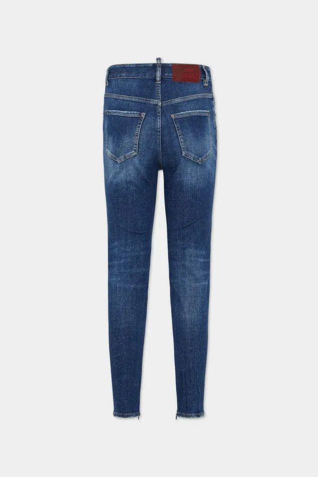 Dsquared2 Jeans Medium Easy Wash High Waist Twiggy Jeans Navy 8211 Women