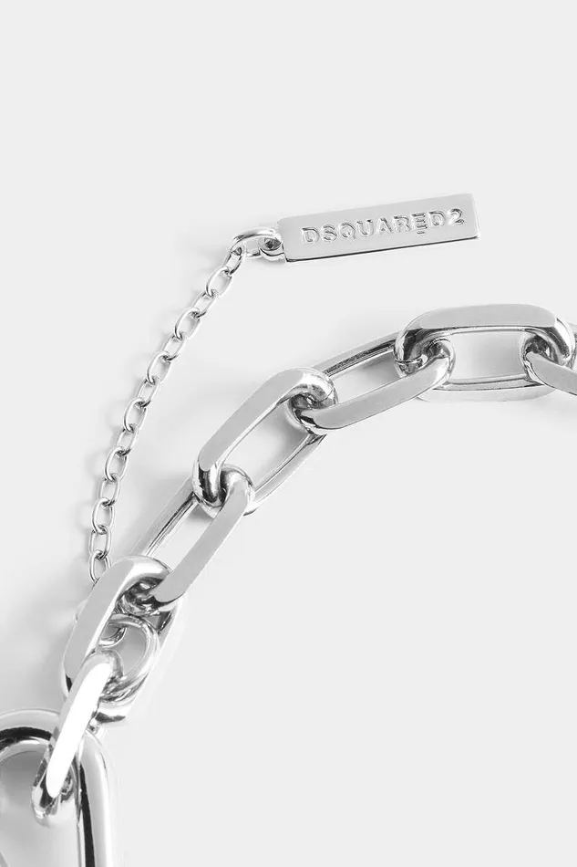 Dsquared2 Jewellery Chain Me Necklace Palladium 8211 Men