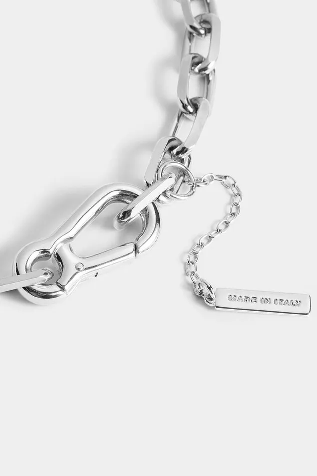 Dsquared2 Jewellery Chain Me Necklace Palladium 8211 Men