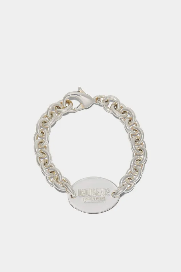 Dsquared2 Jewellery D2 Tag Chain Bracelet Silver 8211 Men