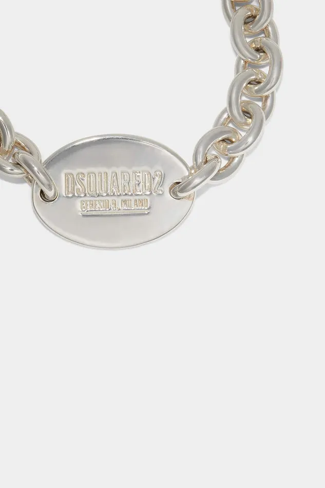 Dsquared2 Jewellery D2 Tag Chain Bracelet Silver 8211 Men