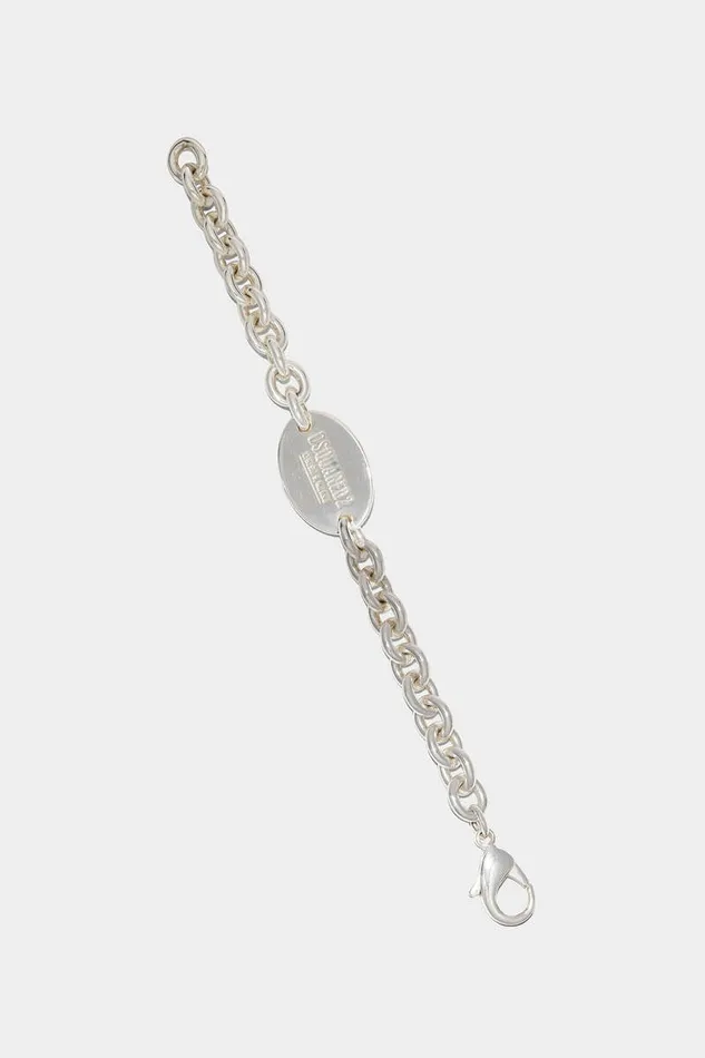 Dsquared2 Jewellery D2 Tag Chain Bracelet Silver 8211 Men