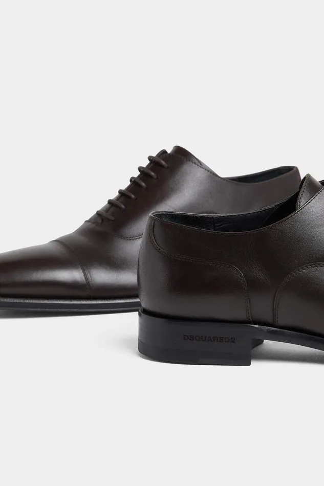 Dsquared2 Laced Shoes Classic Evening Oxford Shoes Dark Brown 8211 Men