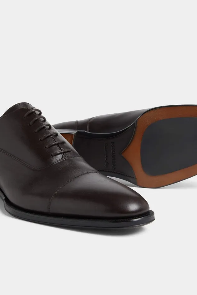Dsquared2 Laced Shoes Classic Evening Oxford Shoes Dark Brown 8211 Men