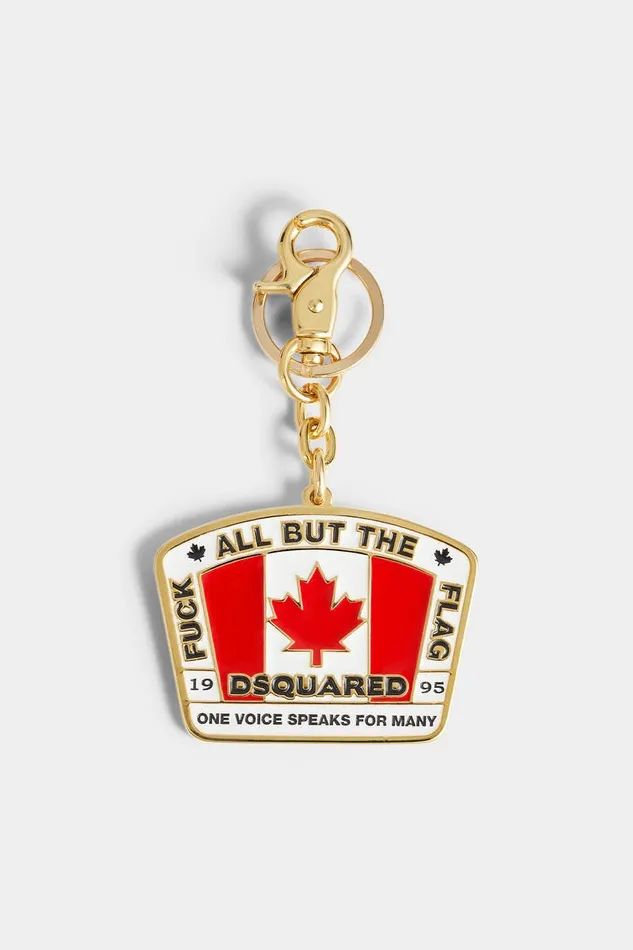 Dsquared2 Other Accessories Canadian Flag Key Ring Gold 8211 Men