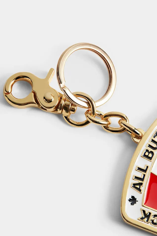 Dsquared2 Other Accessories Canadian Flag Key Ring Gold 8211 Men