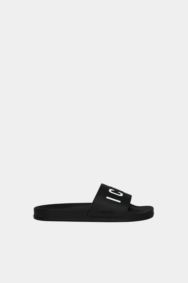 Dsquared2 Sandals and Slides Be Icon Slides Black 8211 Men