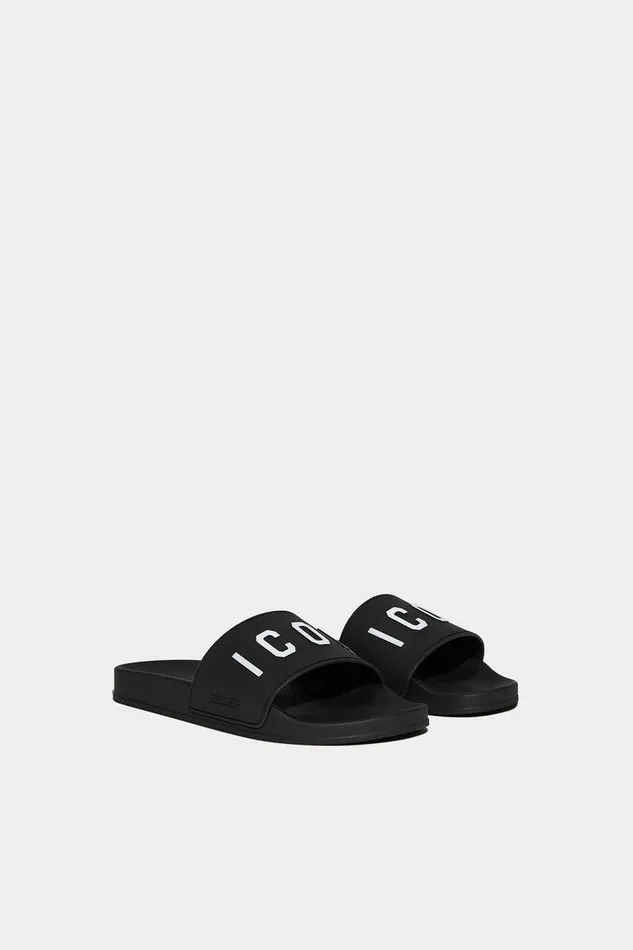 Dsquared2 Sandals and Slides Be Icon Slides Black 8211 Men