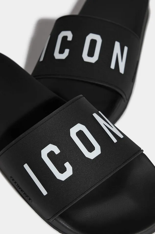 Dsquared2 Sandals and Slides Be Icon Slides Black 8211 Men