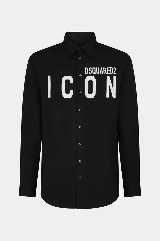 Dsquared2 Shirts Be Icon Drop Shirt Black 8211 Men