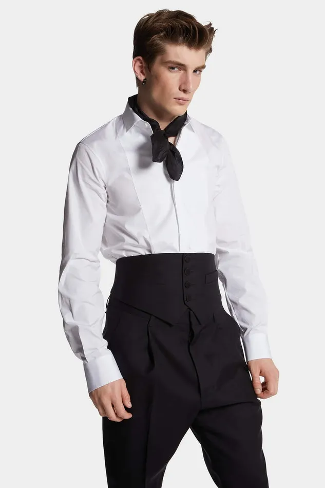 Dsquared2 Shirts Easy Slim Mini Dean Collar Shirt White 8211 Men