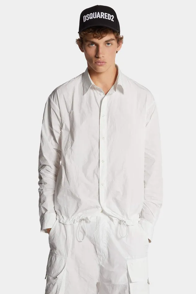Dsquared2 Shirts Superlight Drawstring Shirt White 8211 Men