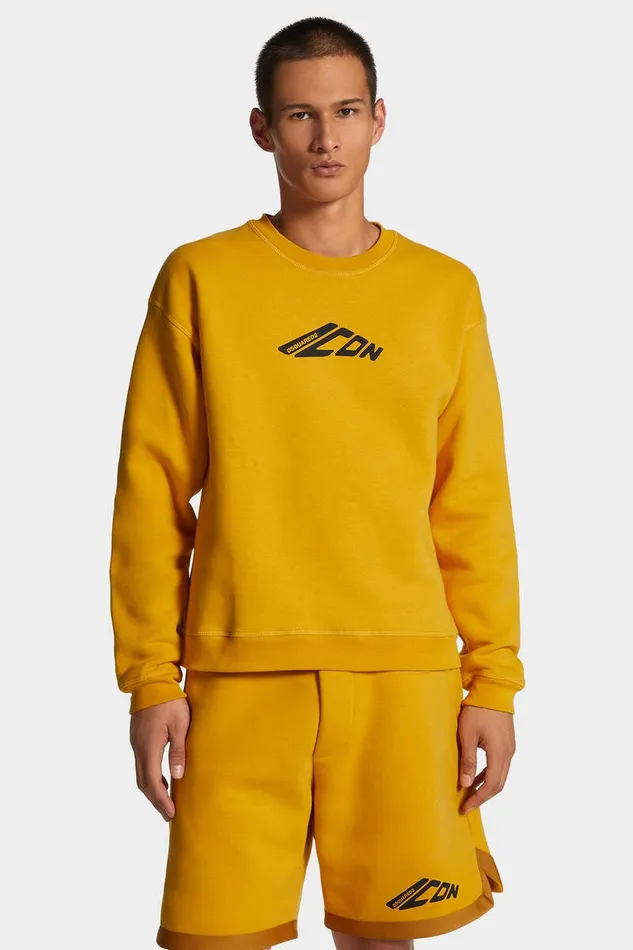 Dsquared2 Sweatshirts Icon New Generation Relax Fit Sweatshirt Sunflower 8211 Men