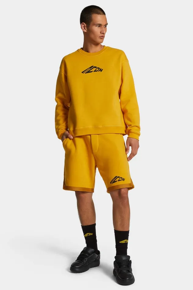 Dsquared2 Sweatshirts Icon New Generation Relax Fit Sweatshirt Sunflower 8211 Men