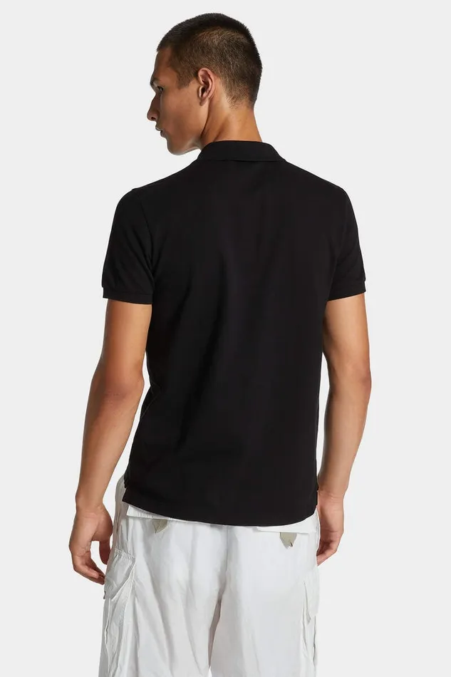 Dsquared2 TShirts and Polo Dyed Tennis Fit Milano Polo Bordeaux 8211 Men