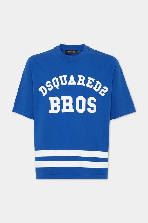 Dsquared2 TShirts and Polo Wash Football Fit Short Sleeve TShirt Blue 8211 Men