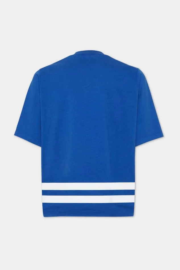 Dsquared2 TShirts and Polo Wash Football Fit Short Sleeve TShirt Blue 8211 Men
