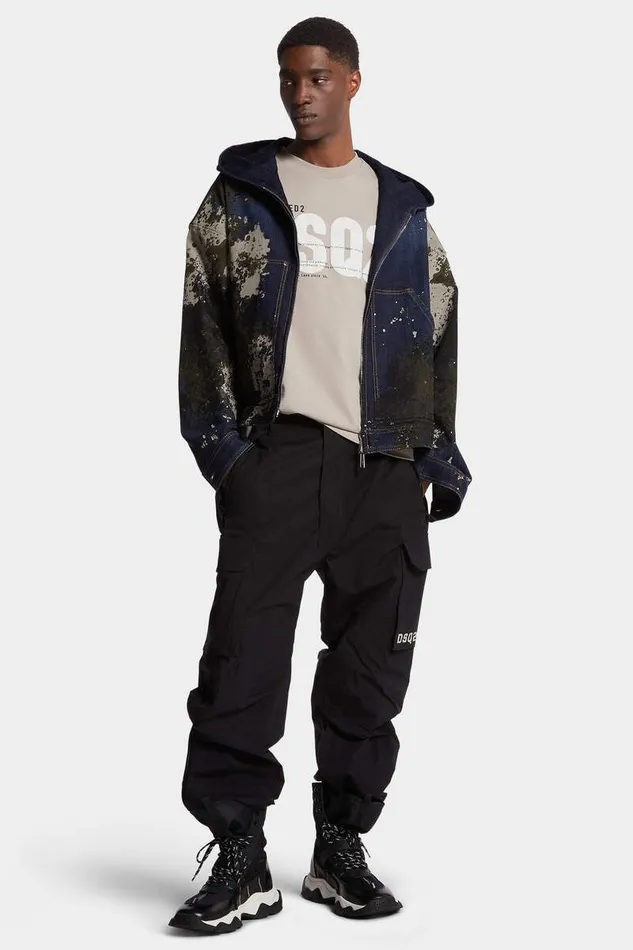Dsquared2 Trousers Utility Track New Cargo Pant Black 8211 Men