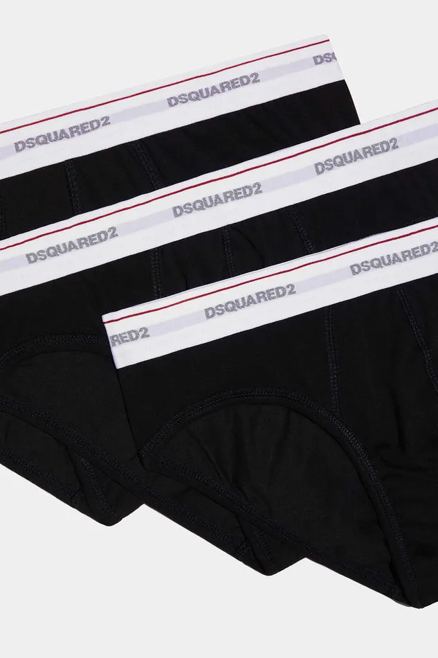 Dsquared2 Underwear Basic Basic Briefs 3Pack Black 8211 Men