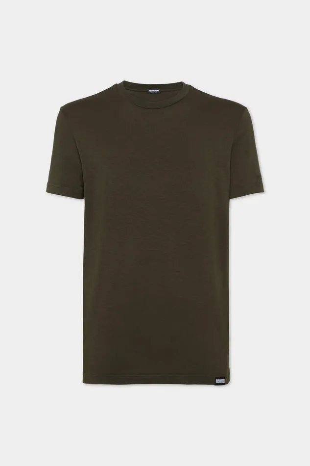 Dsquared2 Underwear Embroidered Logo TShirt Dark Green 8211 Men