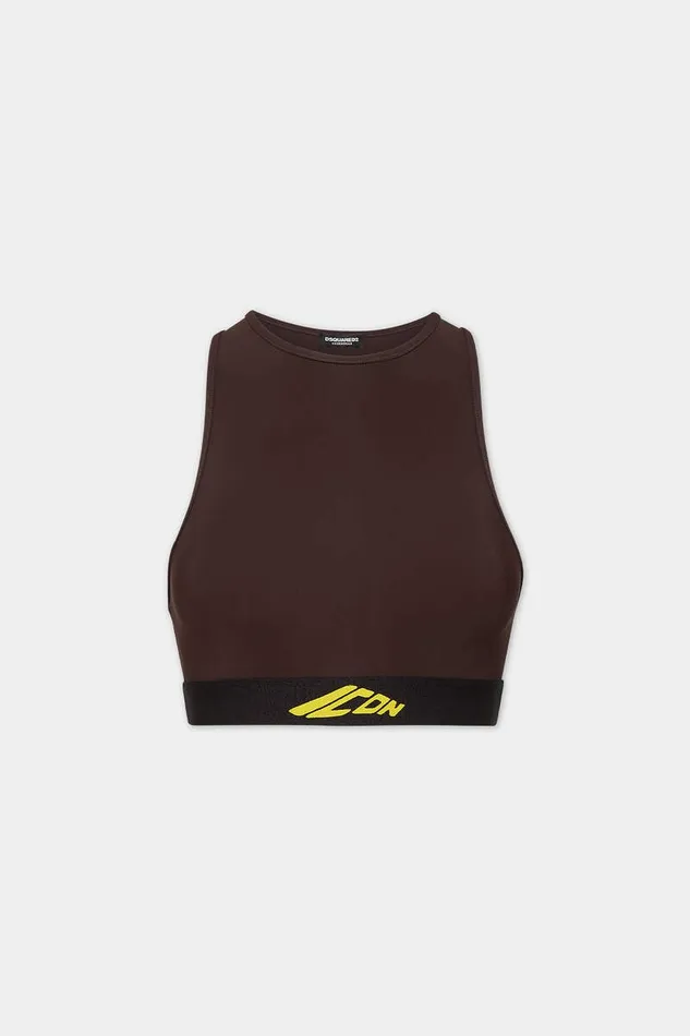 Dsquared2 Underwear Icon New Generation Sports Bra Brown 8211 Women